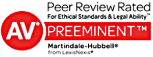 Peer Review Rated AV Preeminent by Martindale-Hubbell